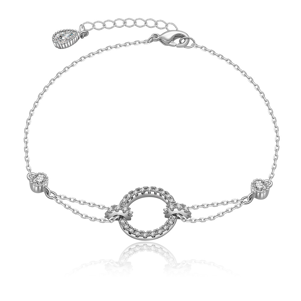 Fine Cubic Zirconia Round Bracelet